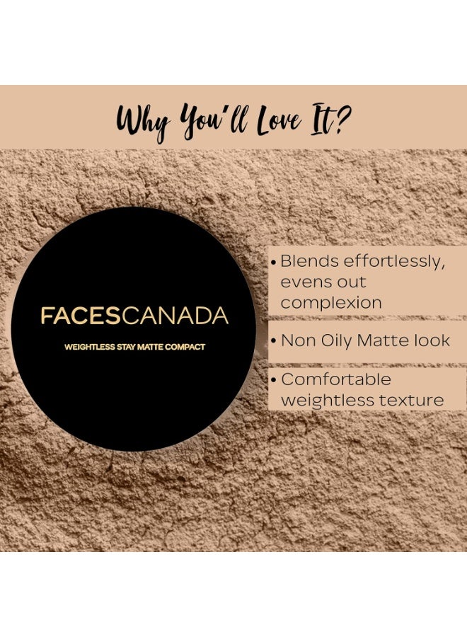 Facescanada FACES CANADA All Day Glam Combo - Strobe Cream - Rose Gold (18 ml) + Weightless Stay Matte Compact Powder - Beige 03 (9 gm) - Hydra Matte Foundation - Rose Ivory 011 (18 ml) | Illuminating & Glowing Makeup Base | 10HR Long Wear - Image 4